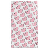 象のハート赤ちゃんシャワーありがとう スモールペーパーバッグ (裏面)