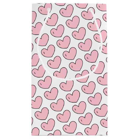 象のハート赤ちゃんシャワーありがとう スモールペーパーバッグ (裏面)