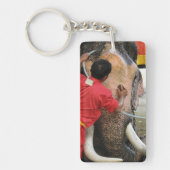 象のバスタイム…アユタヤ(タイ) キーホルダー (正面)