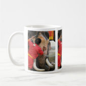 象のバスタイム…アユタヤ(タイ) コーヒーマグカップ (左)