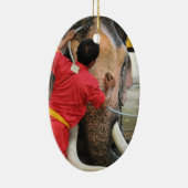 象のバスタイム…アユタヤ（タイ） セラミックオーナメント (右)