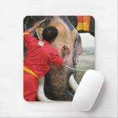 象のバスタイム…アユタヤ（タイ） マウスパッド (マウス)