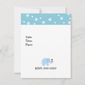 象のバランス芸術の誕生日パーティー招待状 招待状 (裏面)