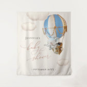 象のバルーン雲のタペストリー タペストリー (正面)