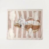 象のバルーン ニュートラル バーチャル シャワー 背景 タペストリー (正面(横))