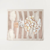 象のバルーン ニュートラル バーチャル シャワー 背景 タペストリー (正面(横))