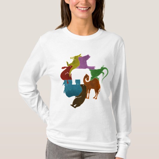 象のパズル Tシャツ (正面)