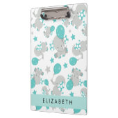 象のパターン，かわいい象，あなたの名前 クリップボード (左)