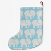 象のパターン,象のパターン,あなたの名前 スモールクリスマスストッキング (裏面)