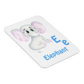 象のパーソナライズABC：文字E – 名前の追加 マグネット (右側)