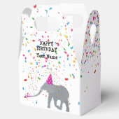 象のパーティー – 動物の誕生日パーティー フェイバーボックス (オープン)