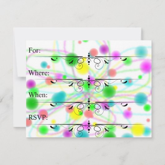 象のパーティー 招待状 (裏面)