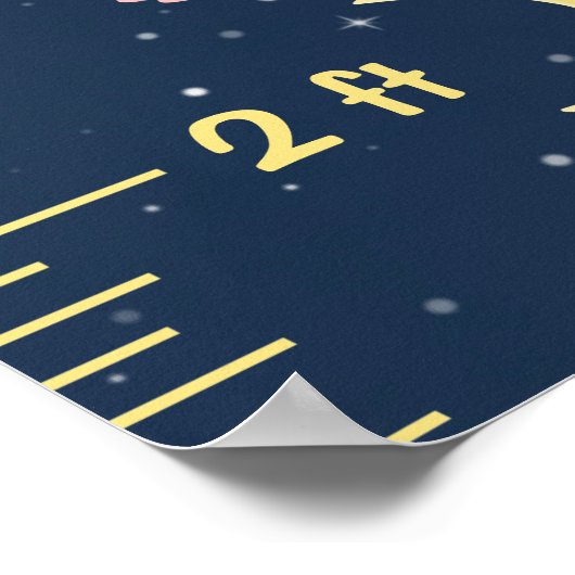 象のピンクと海軍の成長チャート ポスター (角)