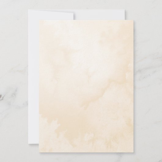 象のフローラボーイベビーシャワーの招待 招待状 (裏面)