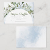 象のブルー boy 緑のオムツくじ エンクロージャーカード (正面/裏面)