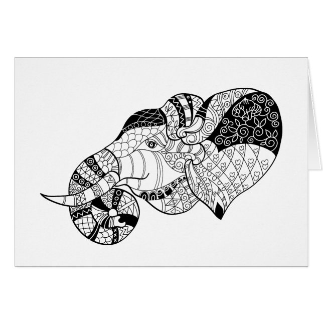 象のヘッドZenstyleの落書き (正面横)