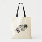 象のヘッドZenstyleの落書き トートバッグ (正面)