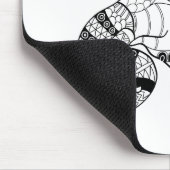 象のヘッドZenstyleの落書き マウスパッド (コーナー)