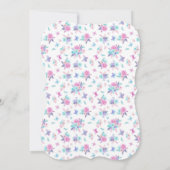 象のベイビーシャワーパレード 招待状 (裏面)