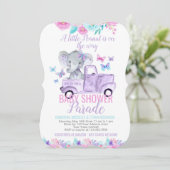 象のベイビーシャワーパレード 招待状 (スタンド正面)