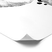 象のベイビーシャワー ウェルカムサイン ポスター (角)