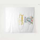 象のベイビーシャワー 背景, フォトブース プロップ タペストリー (正面(横))