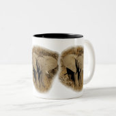 象のベビーのサファリのマグ及びコップ ツートーンマグカップ (正面右)