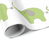 象のベビーの光沢のある包装紙、2' x 6'ロール ラッピングペーパー (ロールコーナー)