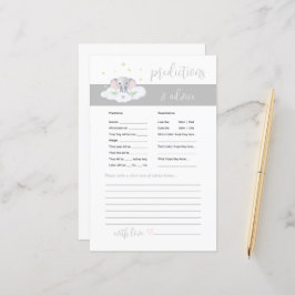 象のベビーアドバイスと予測ゲームグレー