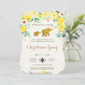 象のベビーシャワーの招待状 招待状 (スタンド正面)