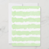 象のベビーシャワーの男女兼用招待 招待状 (裏面)