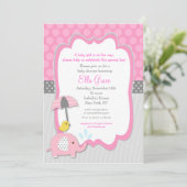 象のベビーシャワー招待状 招待状 (スタンド正面)