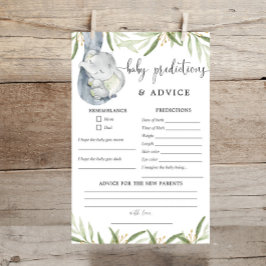 象のベビー予測アドバイスの緑の金ゴールド