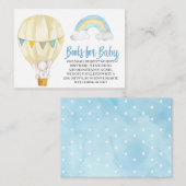 象のベビー入れカード用ブック エンクロージャーカード (正面/裏面)