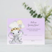 象のホットエアバルーン パープル 推測 カウント エンクロージャーカード (スタンド正面)