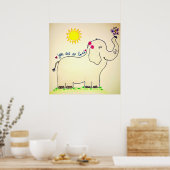 象のポスター ポスター (キッチン)