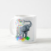 象のマグ コーヒーマグカップ (正面左)
