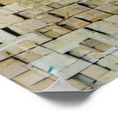 象のモザイクポスターをシミュレート ポスター (角)