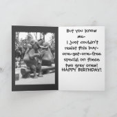 象のユーモア カード (内部)