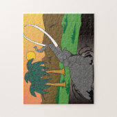 象のライフパズル ジグソーパズル (縦)