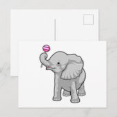 象のラッピポップ ポストカード (正面/裏面)
