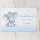 象のランチョンマット – ボーイベビーシャワーランチョンマット ペーパーパッド (インサイチュ)