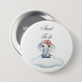 象のロージーと夢のような日。ボタン 缶バッジ (正面&裏面)