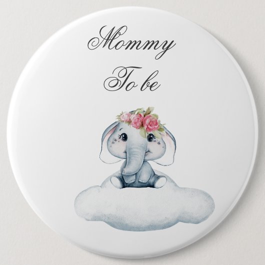 象のロージーと夢のような日。 缶バッジ (正面)