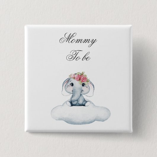 象のロージーと夢のような日。 缶バッジ (正面)