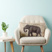 象のヴィンテージの枕上品 ランバークッション (椅子)