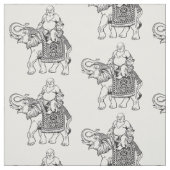 象の上に坐る仏 ファブリック (見本)