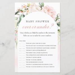 象の上または下の赤面赤ちゃんシャワーゲーム