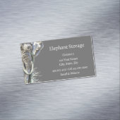 象の保存水の色アフリカ動物アート マグネット名刺 (インサイチュ)