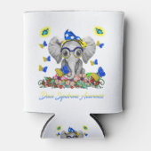 象の信仰ホープ愛ダウン症候群認識度 缶クーラー (正面)